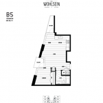 Wohlsein by Jameson Development Corp 1 Bedroom B5 Floor Plan