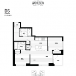 Wohlsein by Jameson Development Corp 2 Bedroom D6 Floor Plan