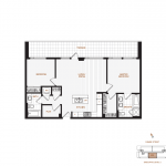 Livingstone House by Intercorp Projects Ltd. Floor Plan 705 2 Bedroom+Den/Flex