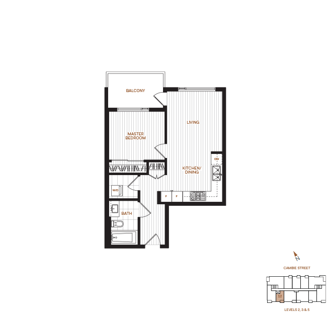 Livingstone House by Intercorp Projects Ltd. Floor Plan A 1 Bedroom